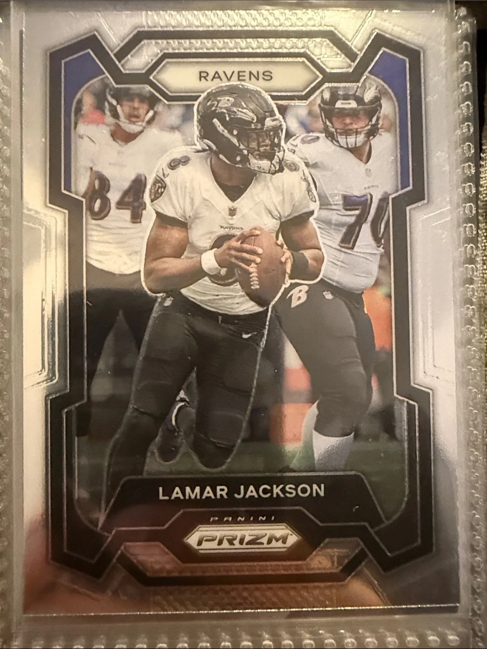 Lamar Jackson Baltimore Ravens Football Trading Card - Black/White